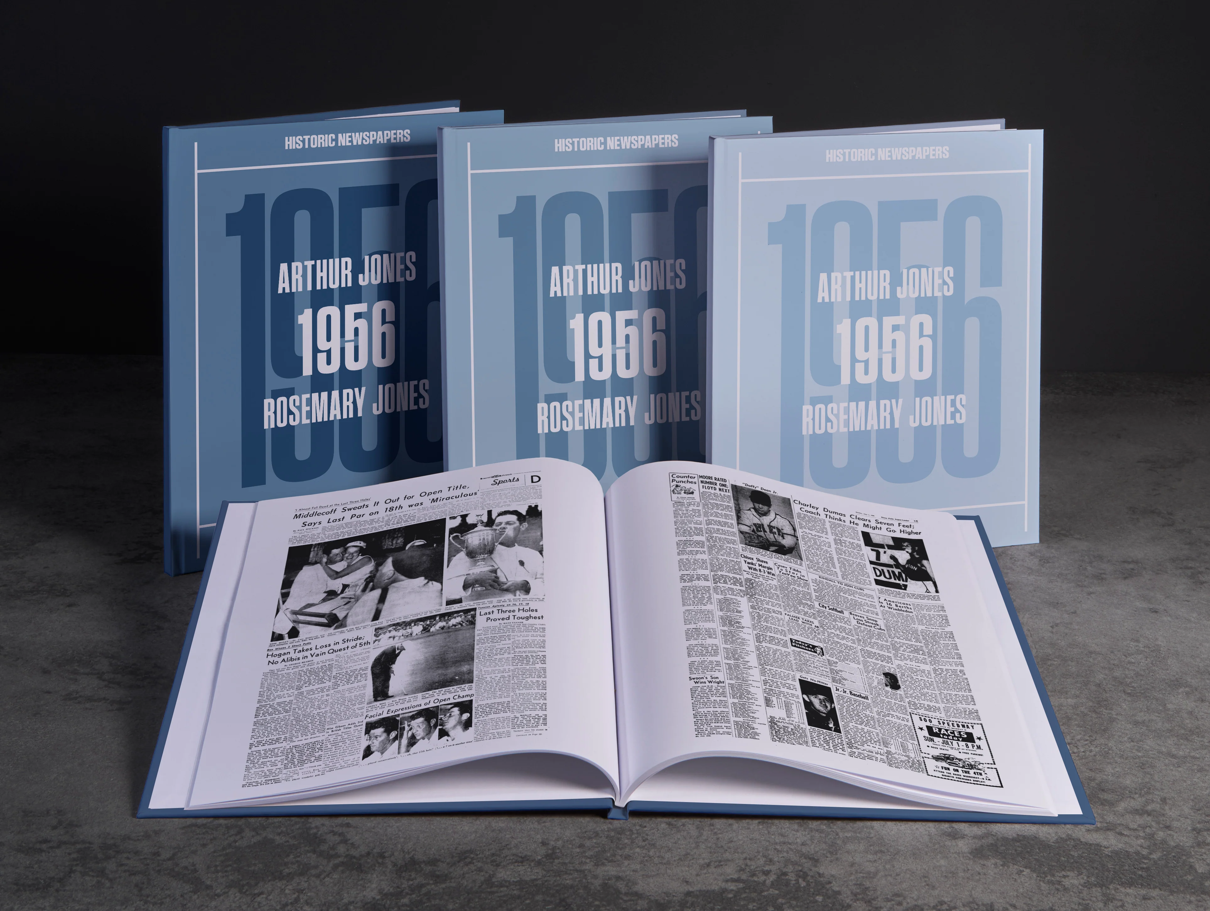 WEDDING ANNIVERSARY NEWSPAPER BOOKS