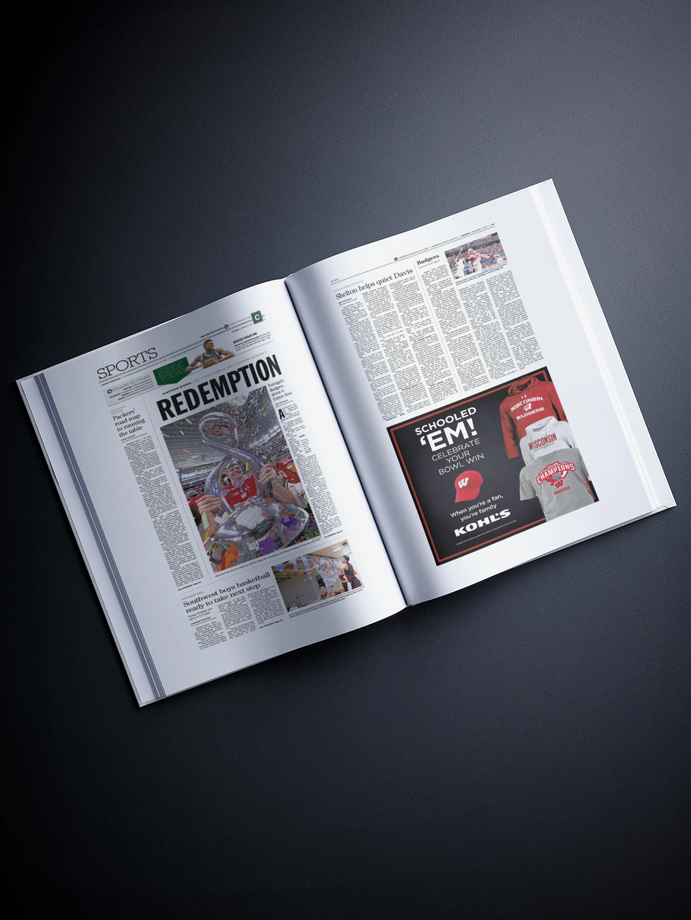 The College Football History of Wisconsin Badgers Book - Image 8